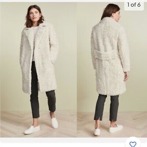 Vince teddy bear faux fur coat